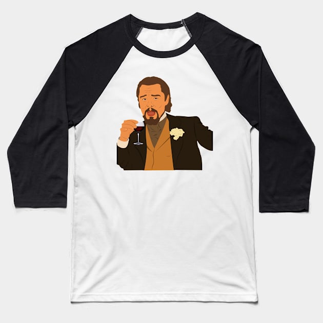 dicaprio laugh meme Baseball T-Shirt by TheAwesome